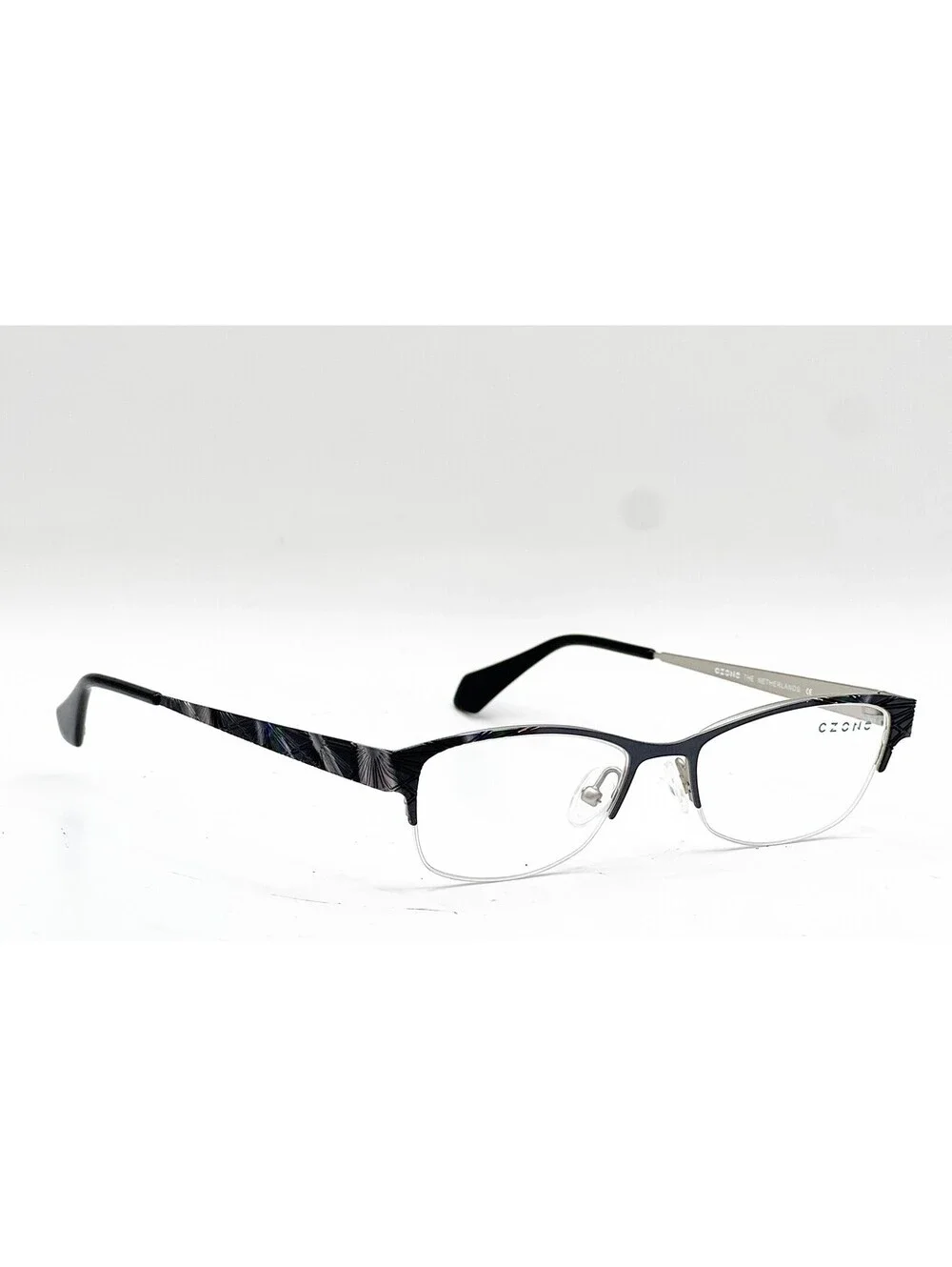Czone H2198 80 Dark Grey/Silver Authentic Eyeglasses 47-17-135
